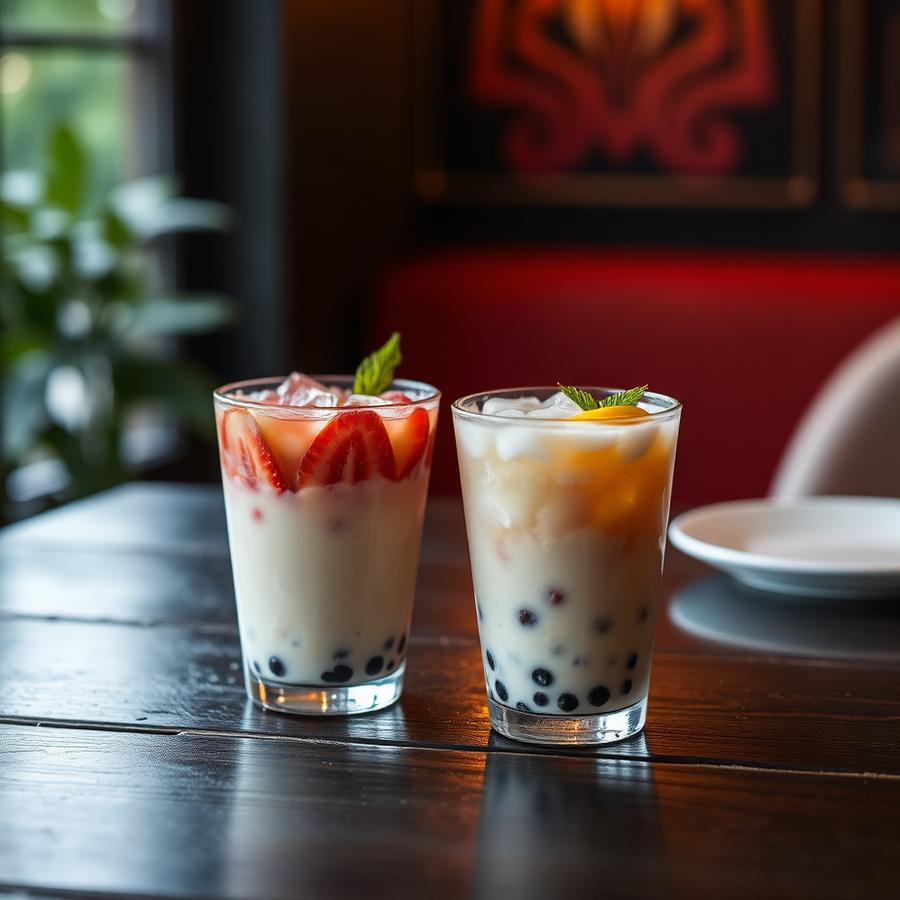Aneka boba dan jus segar